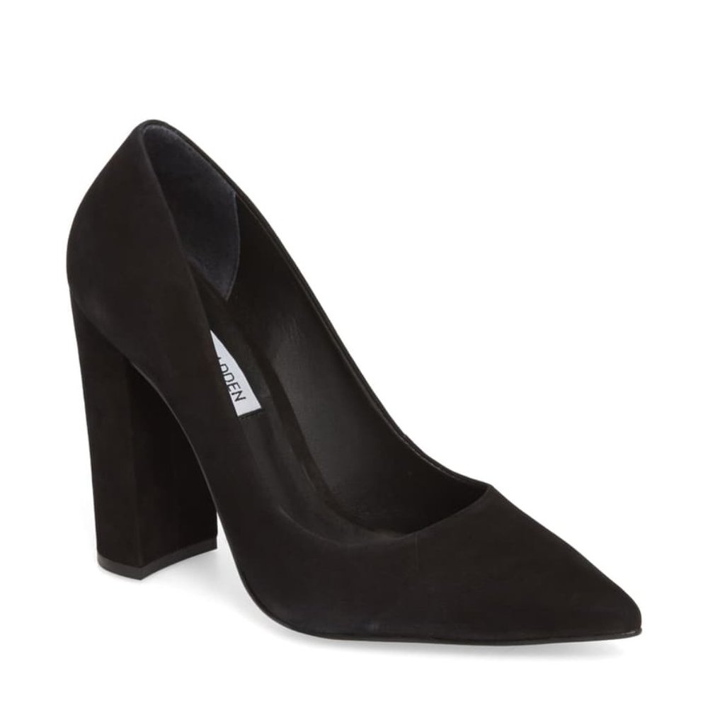Steve Madden Prance Pump 8.5 Black Nubuck